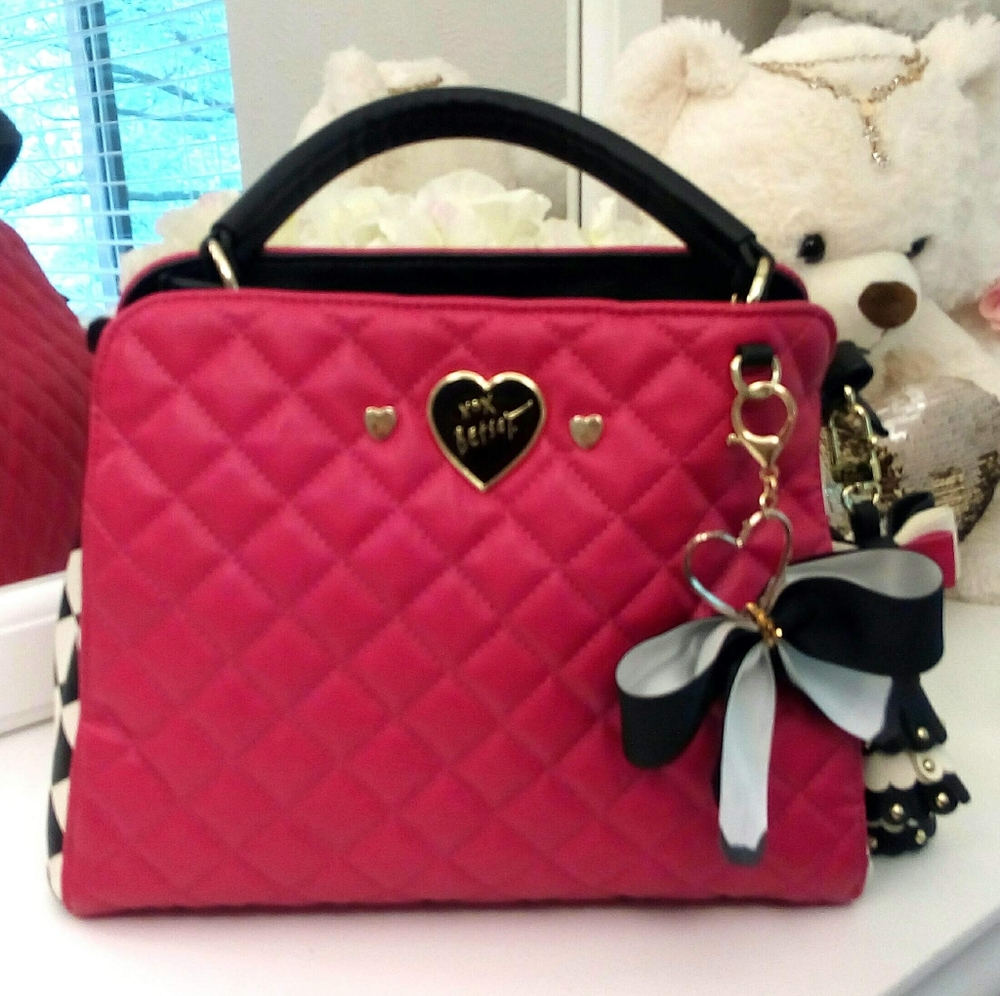 Betsey Johnson Fuchsia Bag